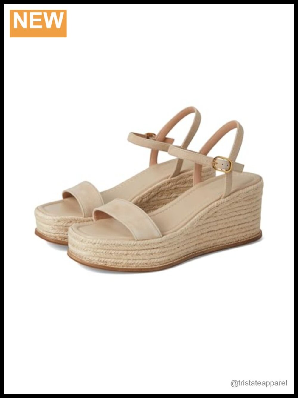 Cole Haan Cloudfeel Keeton Espadrille Flatform Sandal Suede